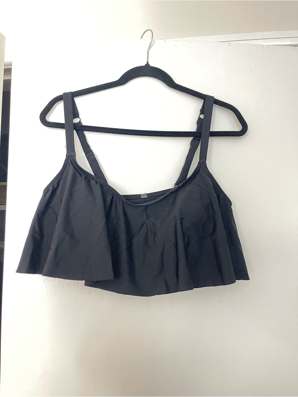 torrid Black Ruffle Camisole Tank
